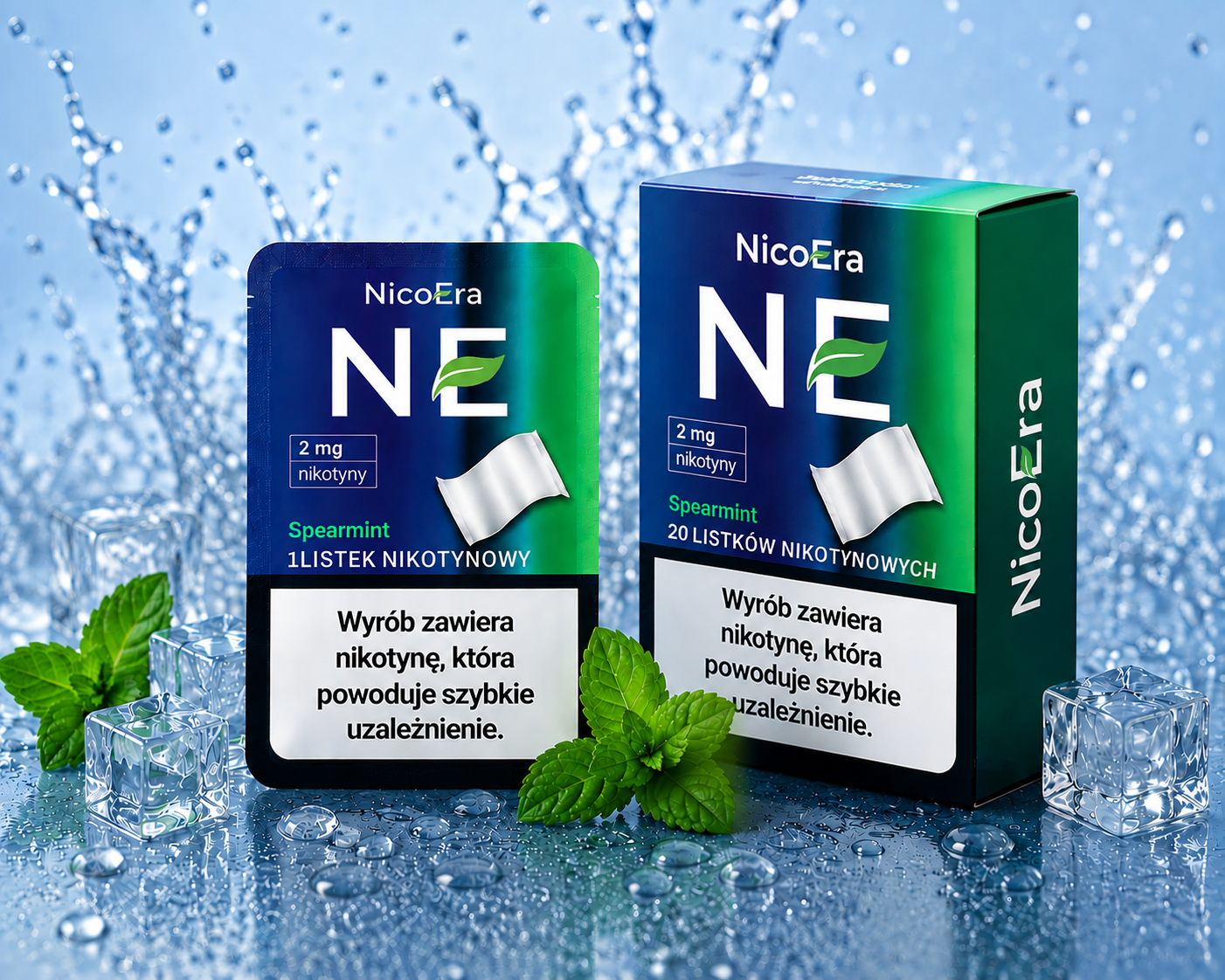 NicoEra oral dissolving film sachet and carton